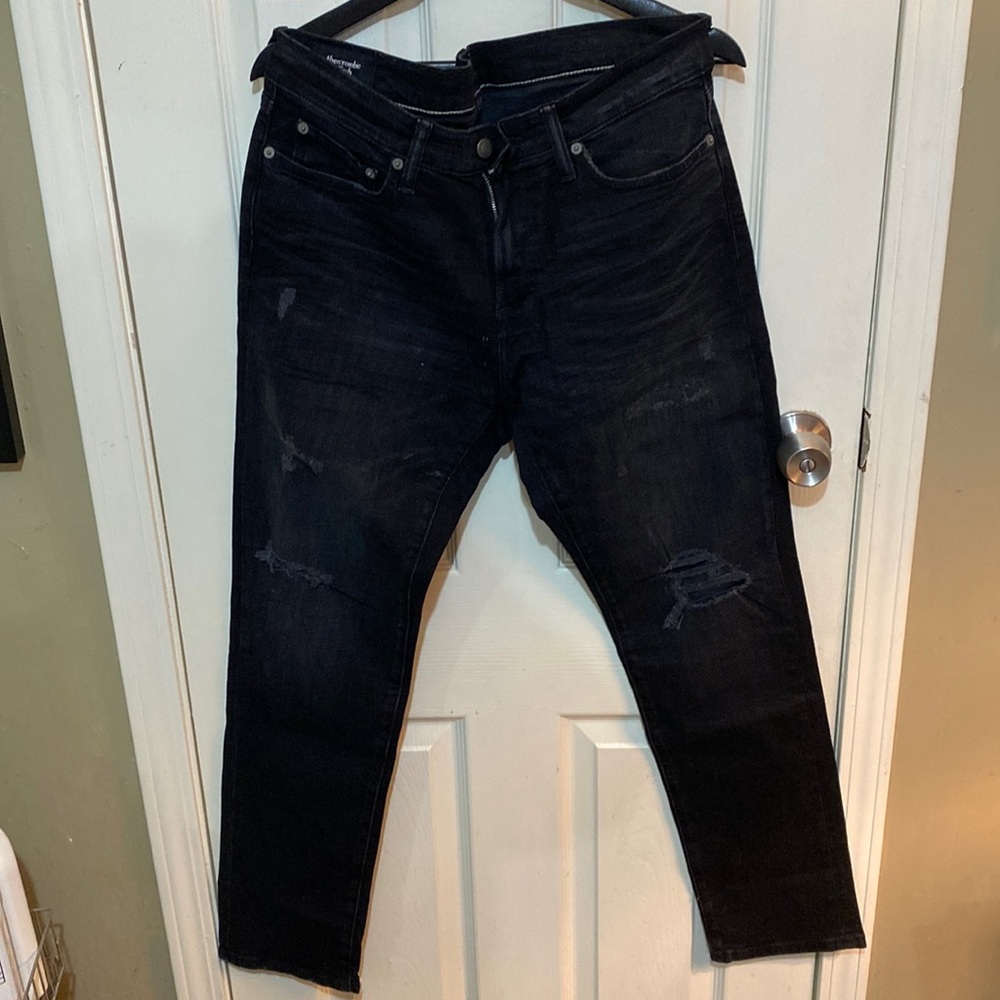 Mens Abercrombie & Fitch athletic skinny stretch jeans